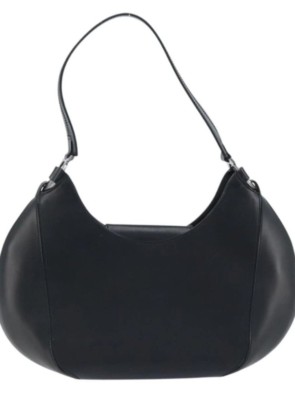 Salvatore Ferragamo Shoulder Bag Leather Black Auth ka2654A - Picture 3 of 16